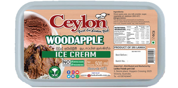 CEYLON 500ml WOODAPPLE ICE CREAM