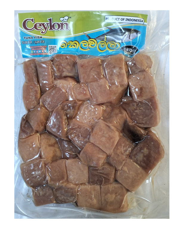 CEYLON 1kg KELAWALLA (TUNA) FISH CUBES (INDONESIA)