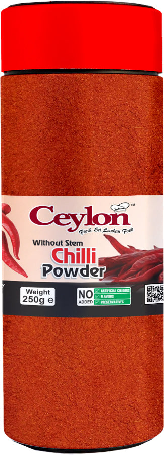 CEYLON 250g CHILLI POWDER (WITHOUT STEM) BOTTLE