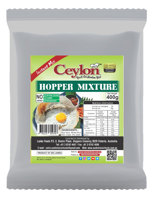 CEYLON 400g INSTANT HOPPER MIXTURE | Australasian Foods
