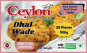 CEYLON 25PCS (908g) MINI DHAL WADE X 12 WITH RED and GREEN SAMBOL