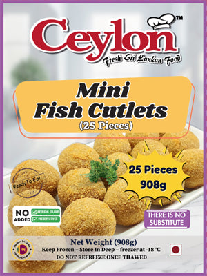 CEYLON 25PCS (908g) MINI FISH CUTLETS X 12