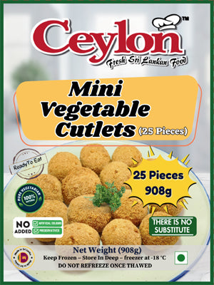 CEYLON 25PCS (908g) MINI VEGI CUTLETS X 12