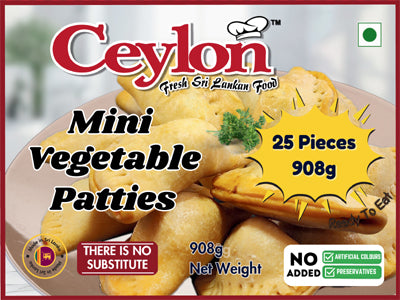 CEYLON 25PCS (908g) MINI VEGI PATTICEX 12