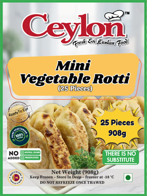 CEYLON 25PCS (908g) MINI VEGI ROTTI X 12