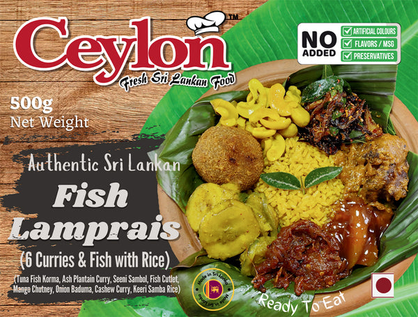 CEYLON 500g FISH LAMPRAIS WRAPPED IN BANANA LEAF