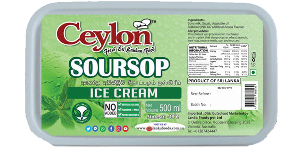 CEYLON 500ml SOURSOP ICE CREAM