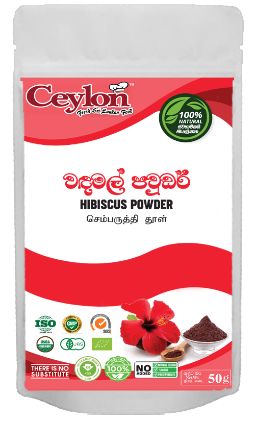 CEYLON 50g HIBISCUS POWDER HERBAL DRINK