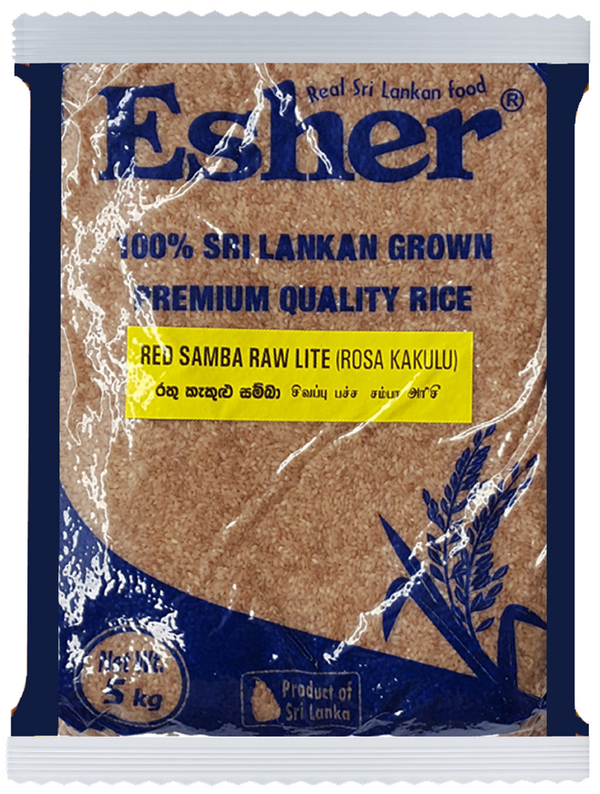 ESHER 5kg X 3 RED RAW RICE (LITE)