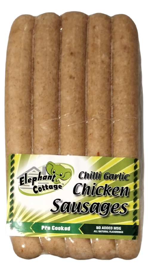 ELEPHANT COTTAGE CHILLI GARLIC CHICKEN 380g X 30 SAUSAGES