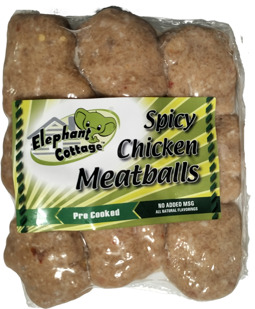 ELEPHANT COTTAGE 380g X 30 SPICY CHICKEN MEATBALLS