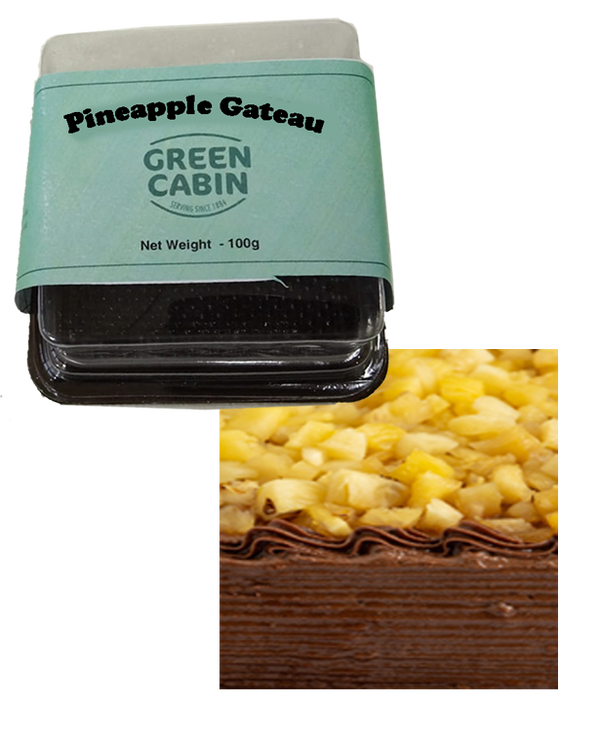 GREEN CABIN 100g X 16 PINEAPPLE GATEAU PIECES