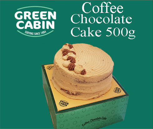 GREEN CABIN 500g X 8 COFFEE CHOCOLATE CAKE