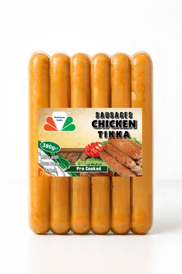 DELICIOUS INDIA CHICKEN TIKKA 380g X 30 SAUSAGES