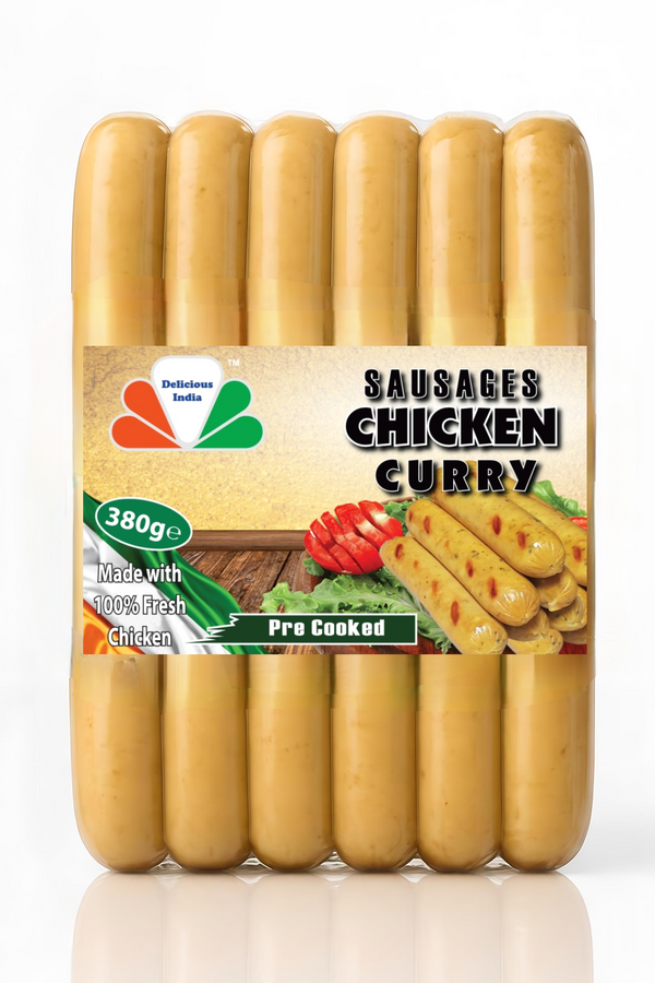 DELICIOUS INDIA CHICKEN CURRY 380g X 30 SAUSAGES