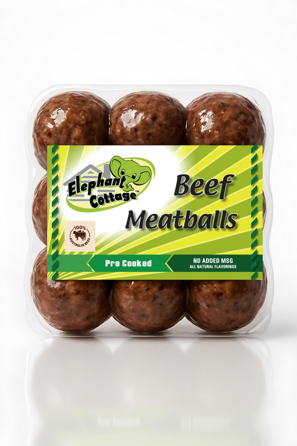 ELEPHANT COTTAGE BEEF MEATBALLS 360g X 30
