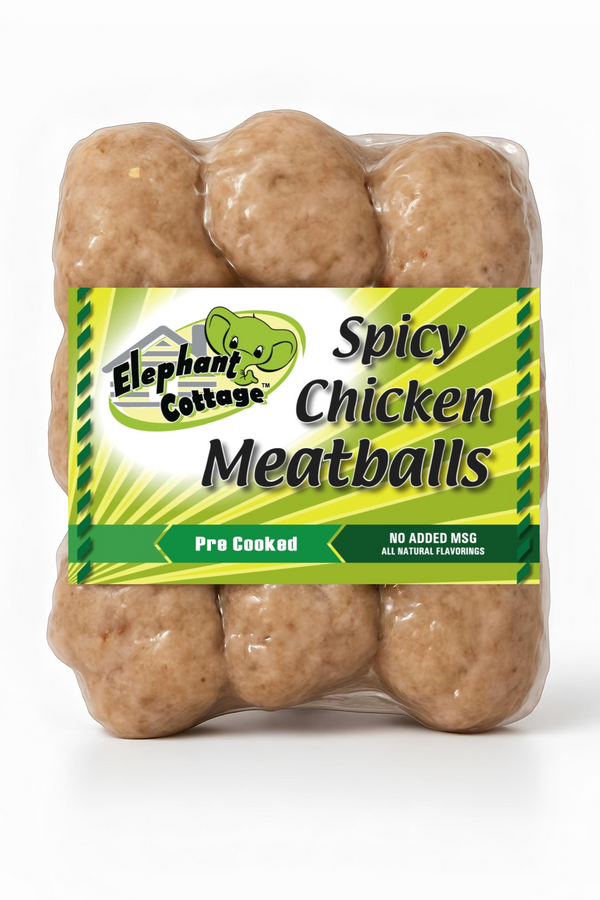 ELEPHANT COTTAGE 380g X 30 SPICY CHICKEN MEATBALLS
