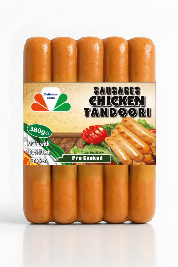 DELICIOUS INDIA CHICKEN TANDOORI 380g X 30 SAUSAGES