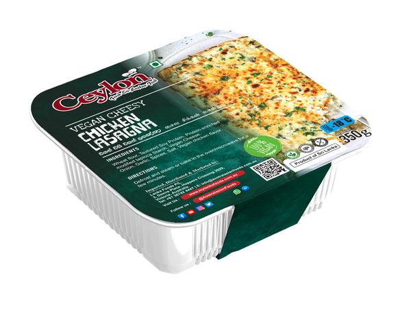 CEYLON 350g VEGAN CHEESY CHICKEN LASAGNA