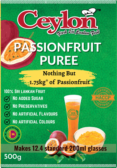 CEYLON 500g PASSIONFRUIT PUREE (FROZEN)