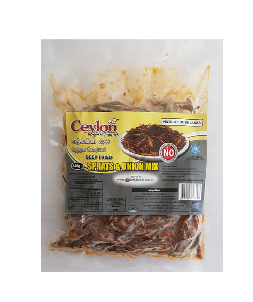 CEYLON 340g DEEP FRIED SPRATS & ONION MIX