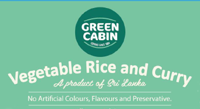 GREEN CABIN 450g VEGETABLE RICE & CURRY