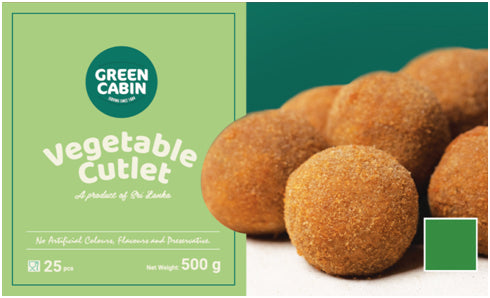 GREEN CABIN 25PCS (500g - 20g/CUTLET)  X 12 VEGETABLE CUTLET RETAIL PACKS